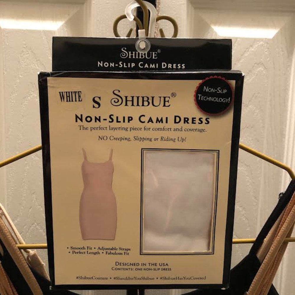 Shibue Non-Slip Dress Cami White Small